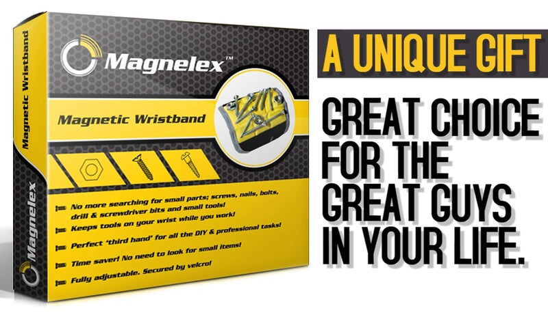 ماغنيليكس سوار معصم مغناطيسي من Magnelex - هدية عيد الميلاد للرجال - أدوات يدوية للرجال - مثالية لحمل مسامير مثقاب المسامير - نايلون باليستي ممتاز مع مغناطيس قوي - حشوات تخزين للرجال - Image 2